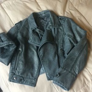 Beautiful blue Moto jacket